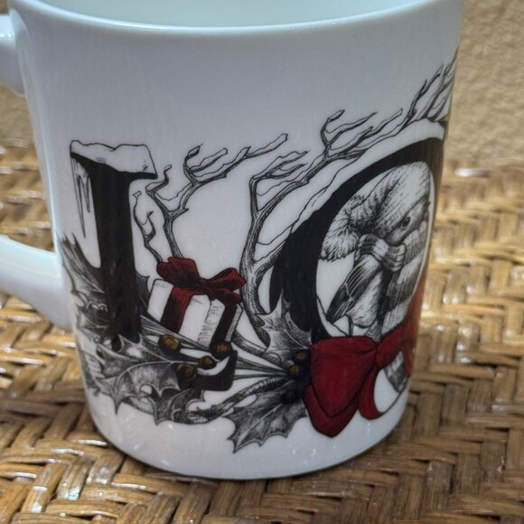 Williams Sonoma RORY DOBNER Love Mug Birds Christmas Holiday Winter Coffee Cup - Picture 5 of 9